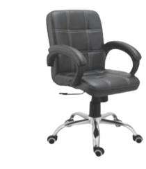 JPF Revolving Black 1080 x 635 x 605 mm Mild Steel Office Chairs_0