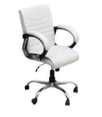 JPF Revolving White 1080 x 635 x 605 mm Mild Steel Office Chairs_0