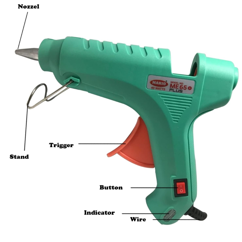 MARIO ME 65 PLUS Hot Melt Corded Glue Gun 40 W 11 mm Trigger Fed_1