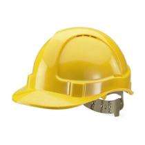 PVC Yellow Air Ventilated Safety Helmets_0