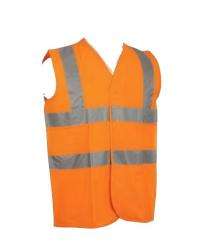 Aktion Twill Cotton Safety Jackets L AK638 Reflective Orange_0