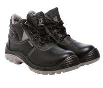 Agarson Hummer Leather Steel Toe Safety Shoes Black_0