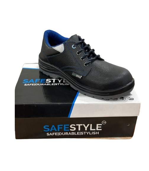 SafeStyle Dynamic Buff Leather Steel Toe Safety Shoes Black_1
