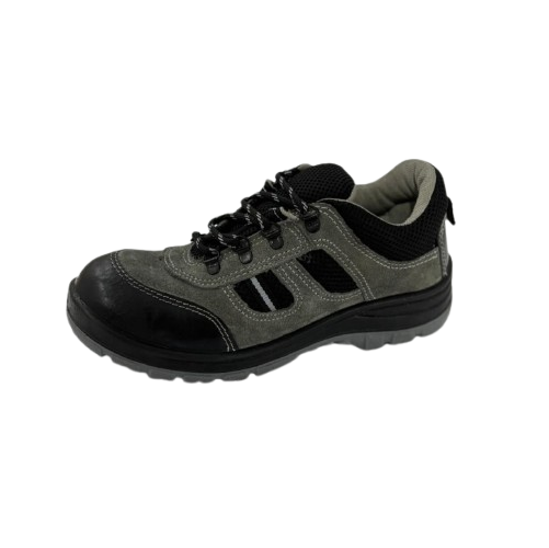 SafeStyle Elegant Suede Leather Steel Toe Safety Shoes Black_0