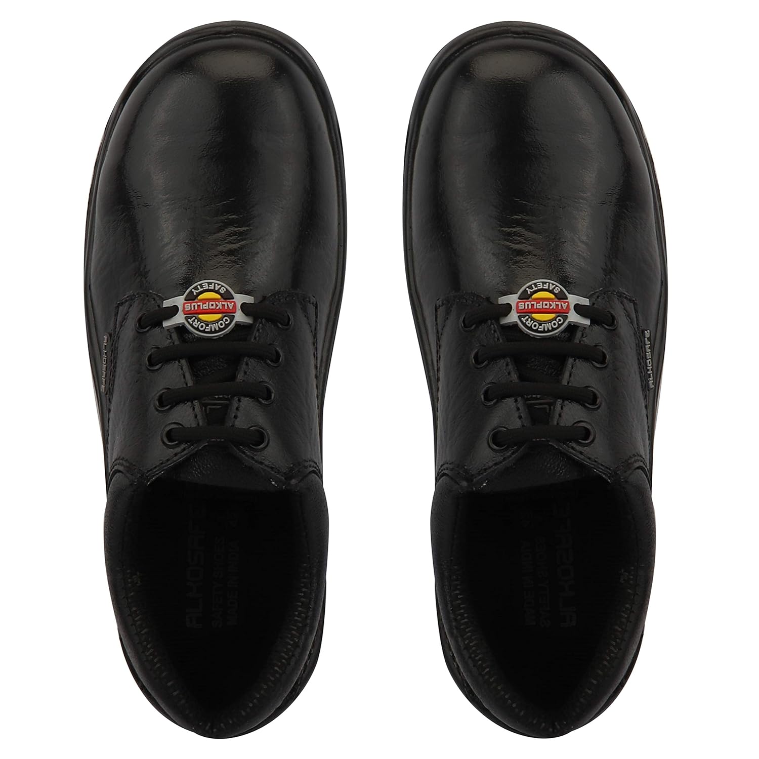 ALKO PLUS APS-1052 Full Grain Leather Steel Toe Safety Shoes Black_2