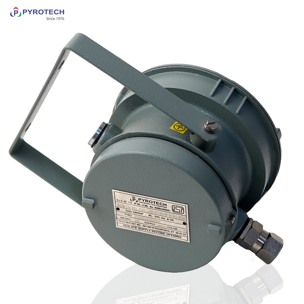 Pyrotech Die-Cast Aluminium Pendant Mounting 30 - 150 W White Flameproof LED Luminaries_1