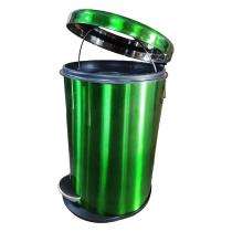 WS Pedal Bins Green 5 L Stainless Steel_0