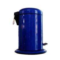 WS Pedal Bins Blue 11 L Stainless Steel_0