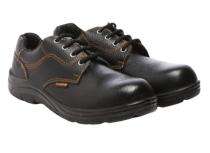 Agarson 9015 Leather Steel Toe Safety Shoes Black_0