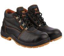 Agarson Landrover Barton Print Synthetic Steel Toe Safety Shoes Brown_0