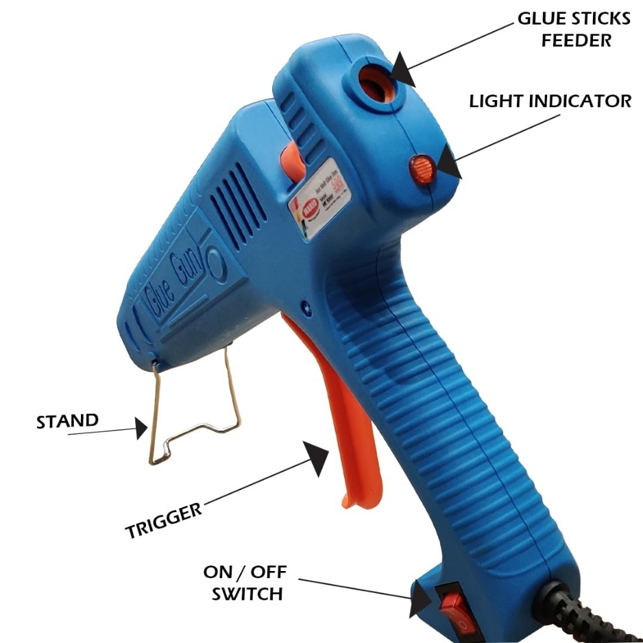 MARIO ME-5000 Hot Melt Corded Glue Gun 500 W 11 mm Trigger Fed_1