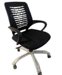 Premier India Revolving Black 1143 x 711.2 x 584.2 mm Plastic Office Chairs_0