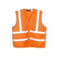 SafeStyle 45 gsm Net Safety Jackets Free Size Plain and Reflective Tape Orange_0