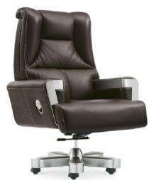 Premier India Revolving Black 863.6 x 558.8 x 558.8 mm Stainless Steel Office Chairs_0