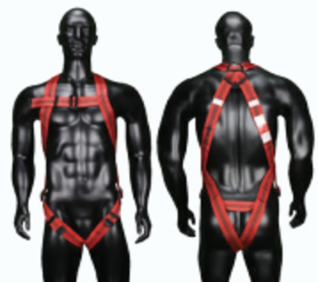 BisonLife Polyester Full Body Simple Hook Double Rope Safety Harness XL_1