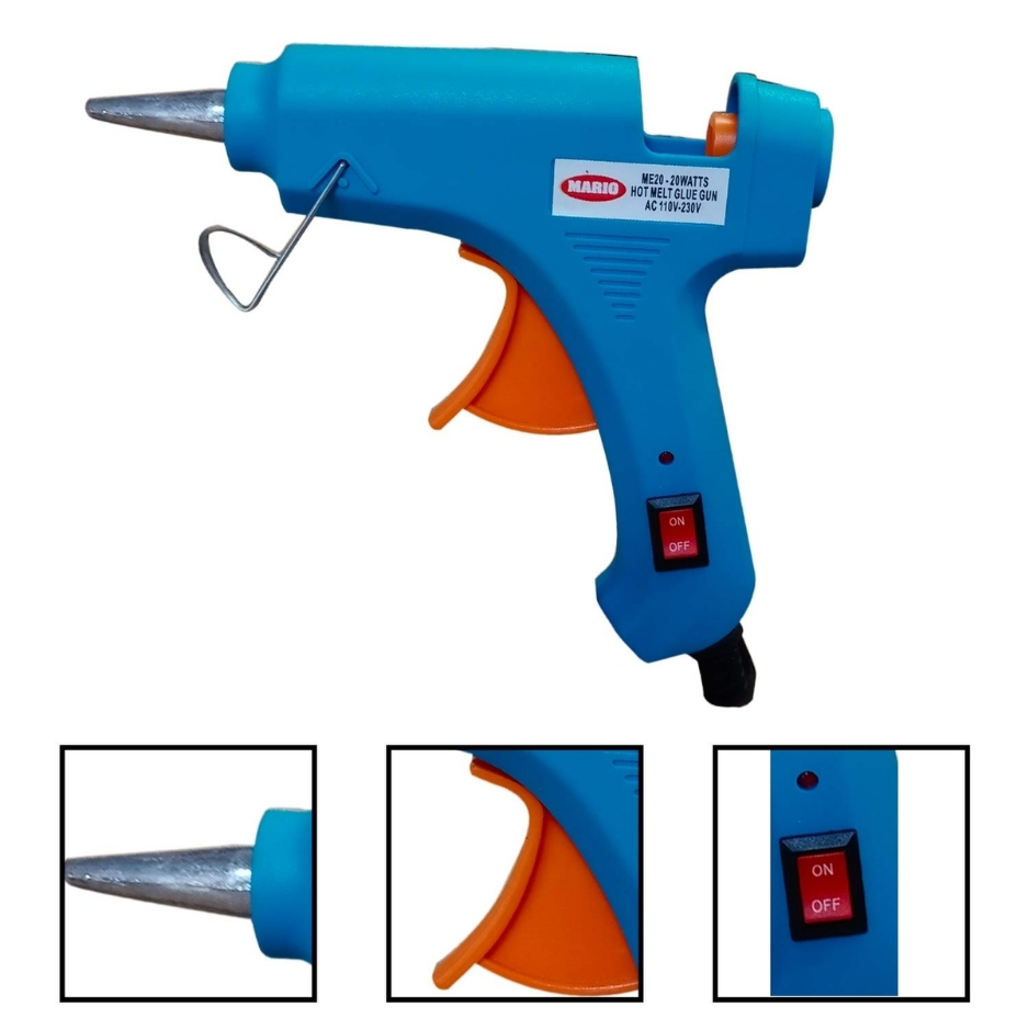 MARIO ME 20 Hot Melt Corded Glue Gun 20 W 7 mm Trigger Fed_2