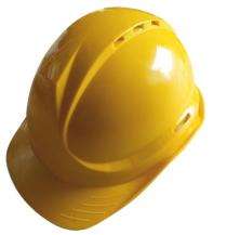 HDPE Yellow Air Ventilated Safety Helmets_0
