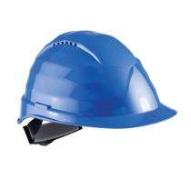 HDPE Blue Air Ventilated Safety Helmets_0