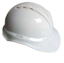 PVC White Air Ventilated Safety Helmets_0