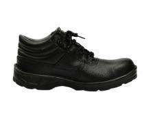 Hillson Rockland Leather Steel Toe Safety Shoes Black_0