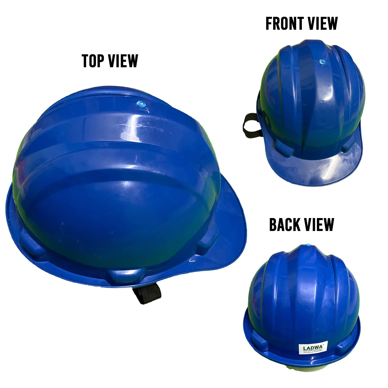 Ladwa PVC Blue Modular Safety Helmets Superior_2
