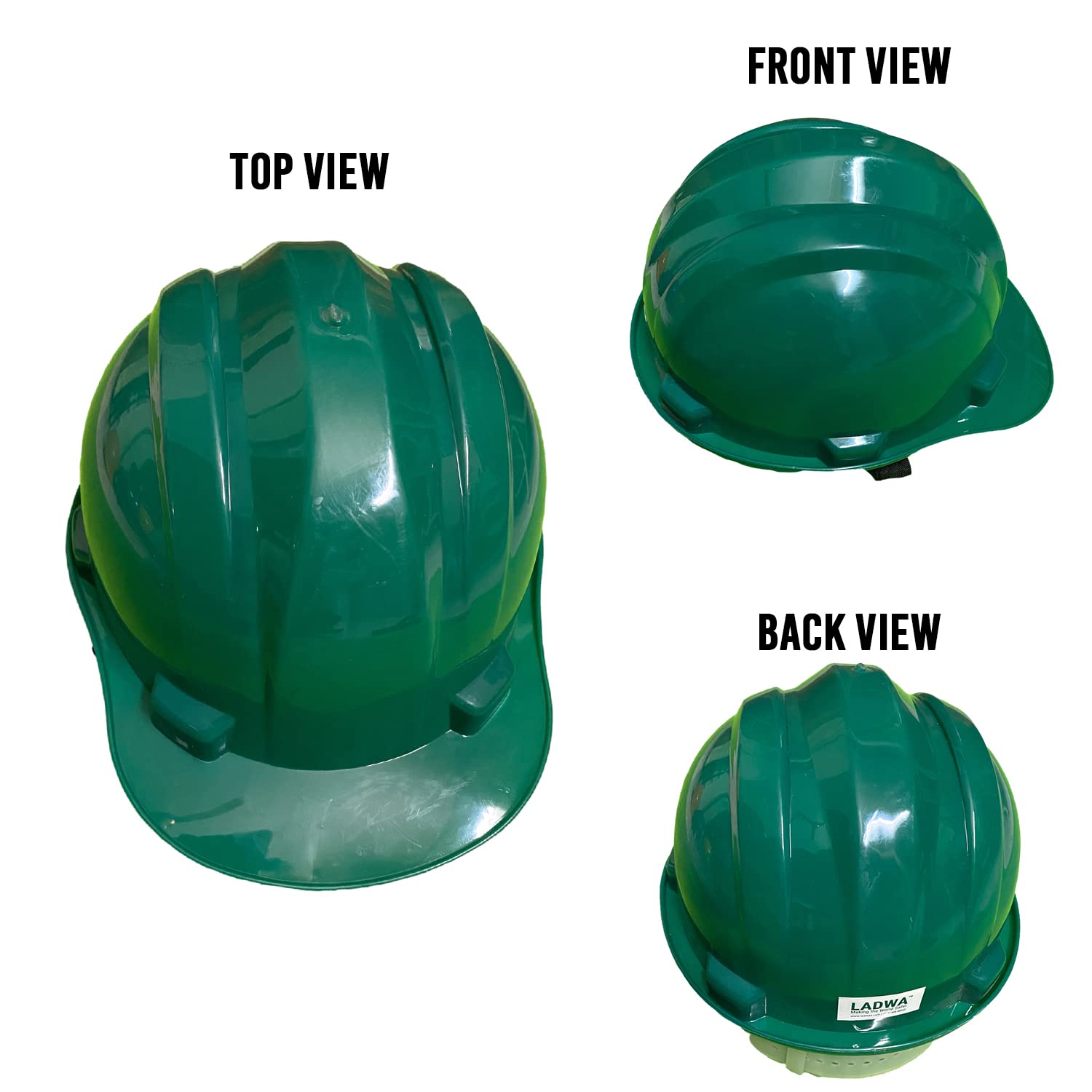 Ladwa PVC Green Modular Safety Helmets Superior_2
