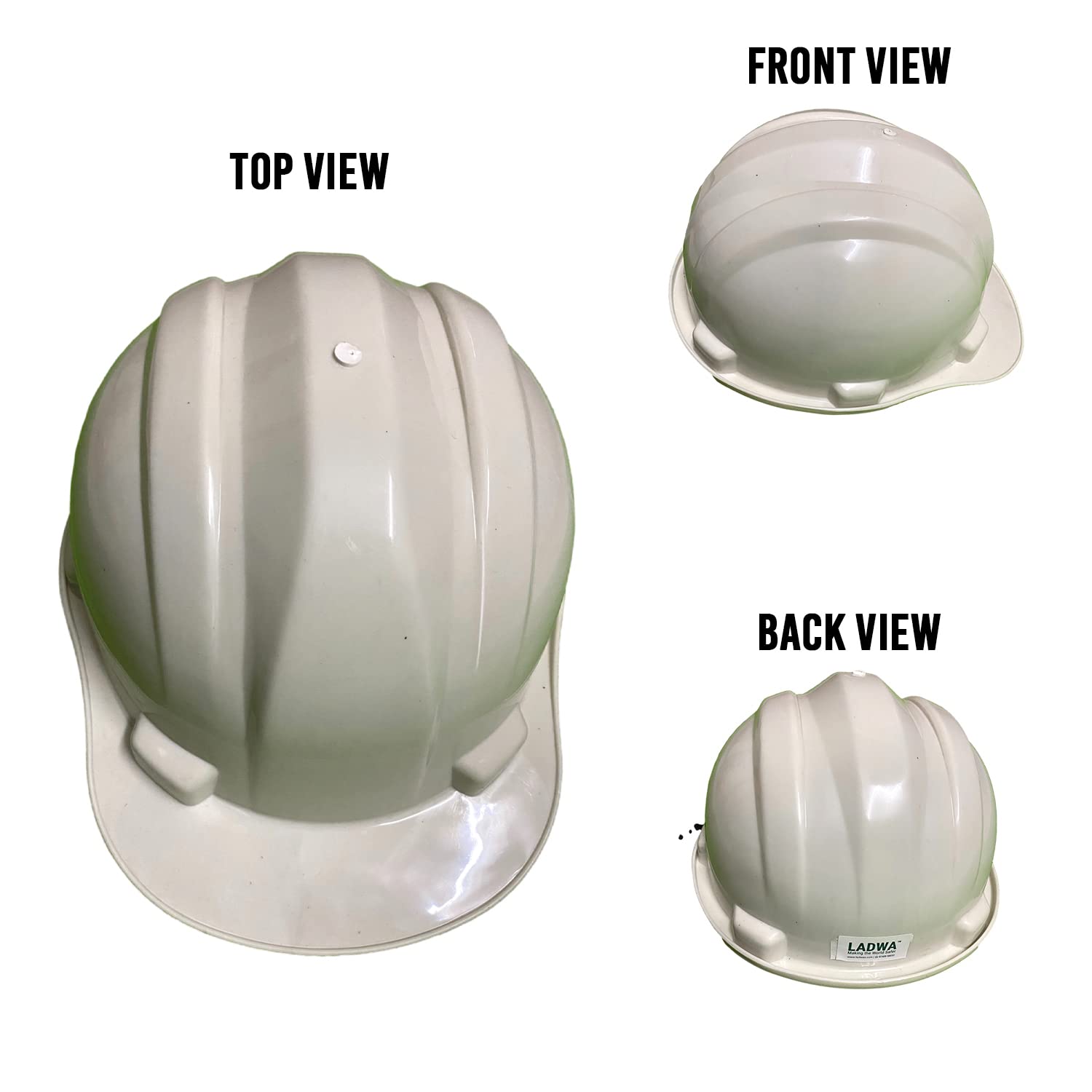 Ladwa PVC White Modular Safety Helmets Superior_2