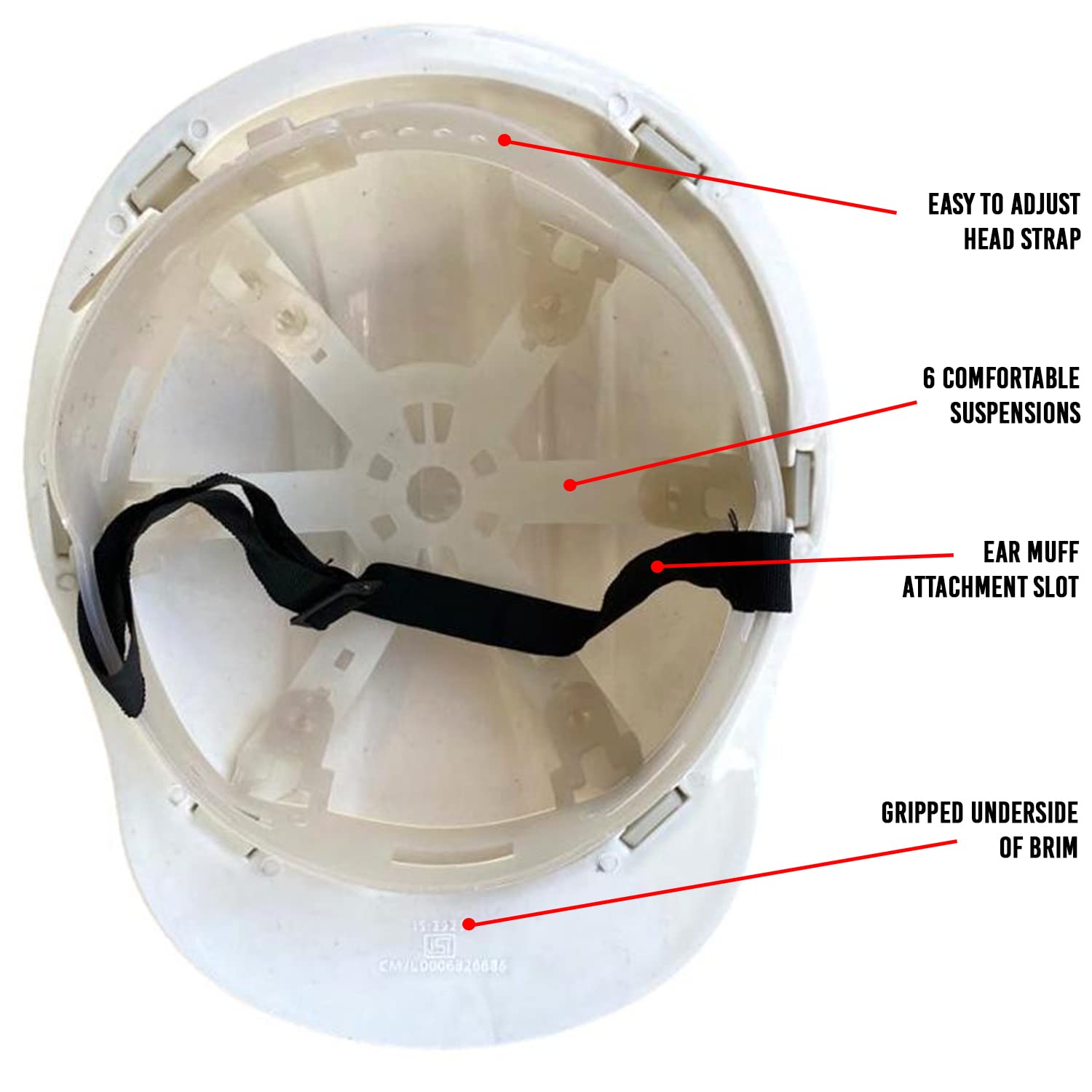 Ladwa PVC White Modular Safety Helmets Superior_3