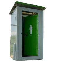 SAS FRP 9 ft Portable Toilet Cabin Green_0