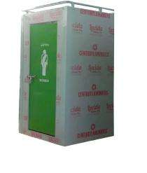 SAS FRP 9 ft Portable Toilet Cabin Green_0