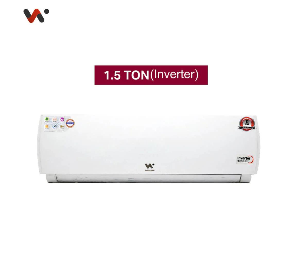 Wiscon 1.5 ton Split Inverter WIASP150 3 Star Plain White Room Air Conditioner_1