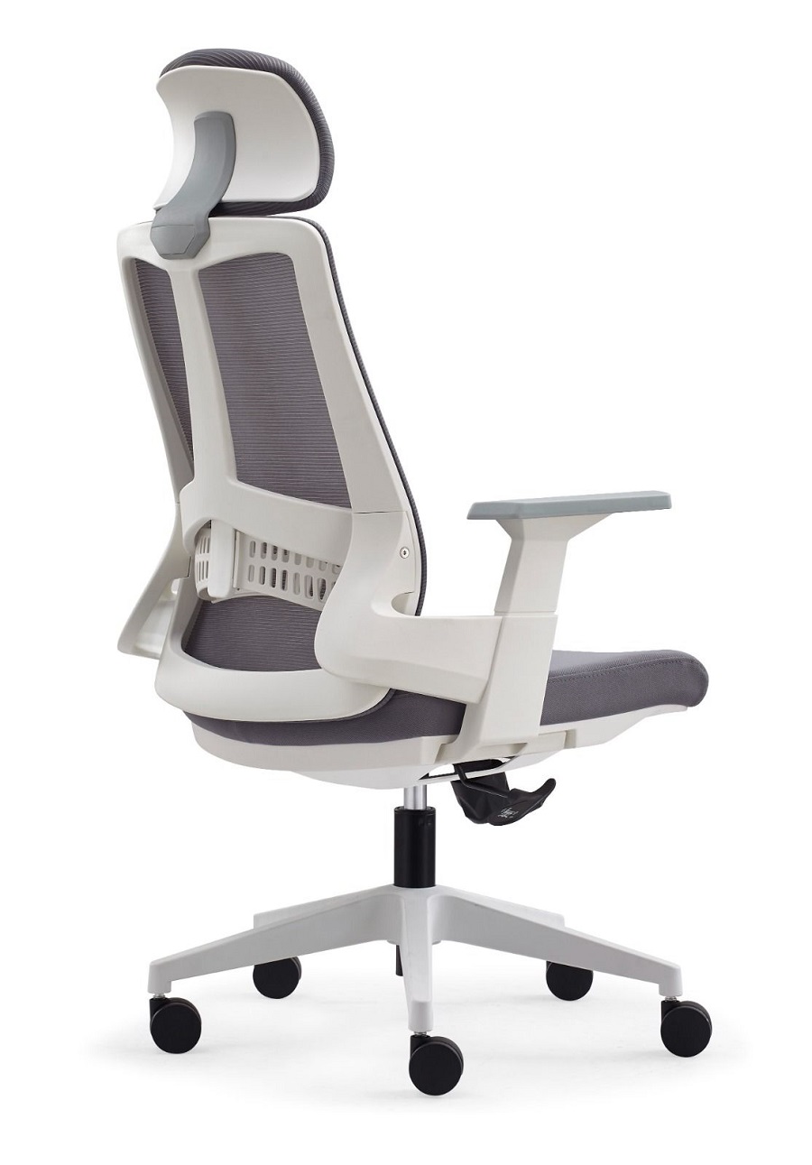 Mahadevi Revolving Grey 985 x 635 x 605 mm Plastic Office Chairs_1