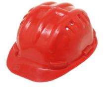 HDPE Red Air Ventilated Safety Helmets HL3221_0