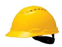 HDPE Yellow Air Ventilated Safety Helmets HL3321_0
