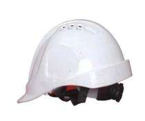HDPE White Air Ventilated Safety Helmets HL3421_0