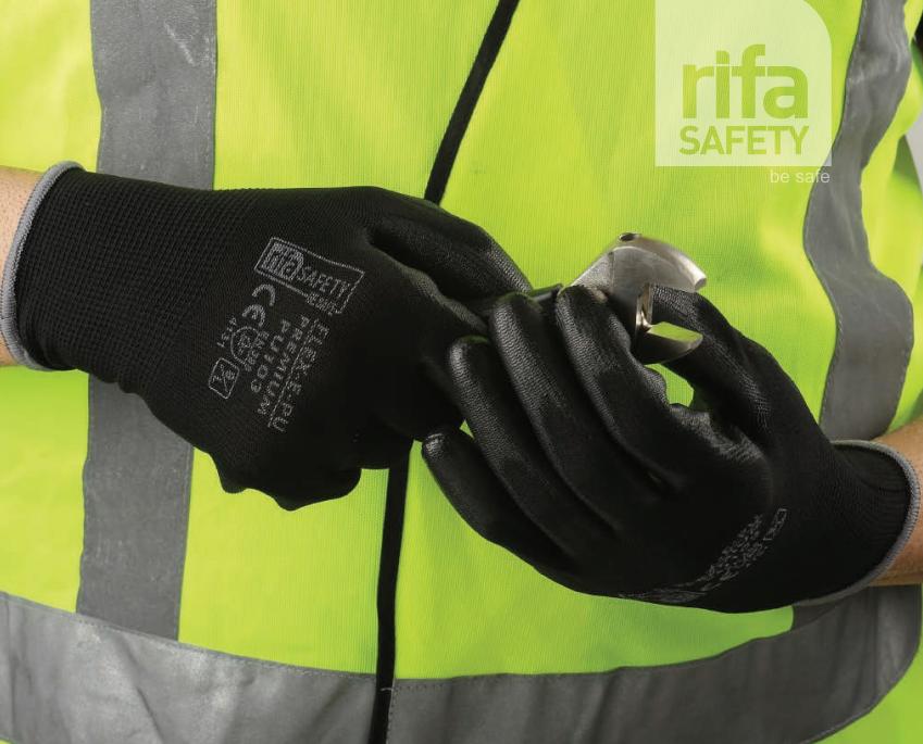 Rifa Cut Resistant Polyurethane Safety Gloves Pu 103 Premium M_2