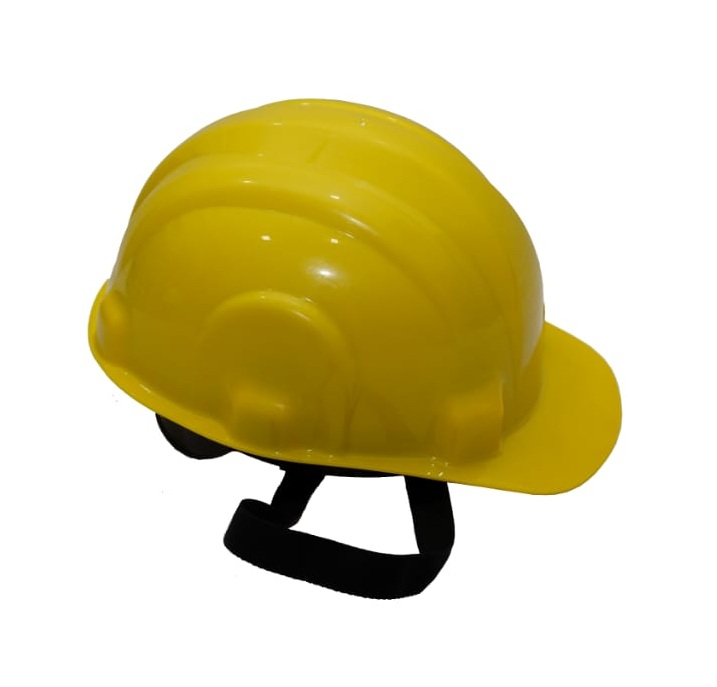 Vigo PVC Yellow Labour Safety Helmets_1