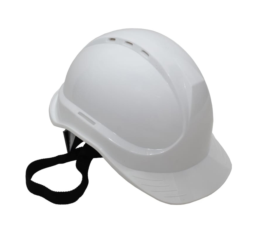 Topa PVC White Ratchet Safety Helmets_1