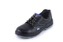 High Light Leather Alloy Steel Toe Safety Shoes Black_0