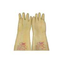 Crystal Electrical Highly Purified Natural Latex Safety Gloves 14 inch_0