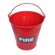 SFS Stainless Steel 25 L Fire Bucket Red_0