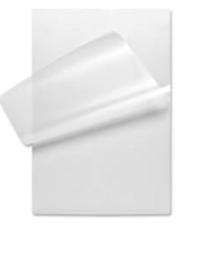 Thermal 125 micron Lamination Sheet 250 x 310 mm Transparent_0