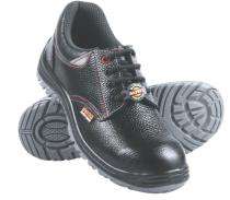 Mangla Leather Steel Toe Safety Shoes Black_0