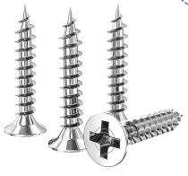 OMKAR Flat Head Needle Point Drywall Screw 19 x 6 mm Stainless Steel Polished_0