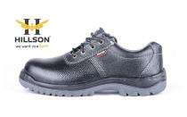 Hillson Panther Buff Leather Steel Toe Safety Shoes Black_0