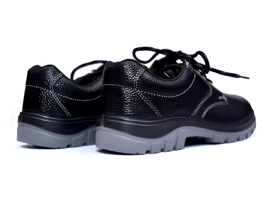 McLaren Barton Grain Leather Non Metallic Composite Toe Safety Shoes Black_1