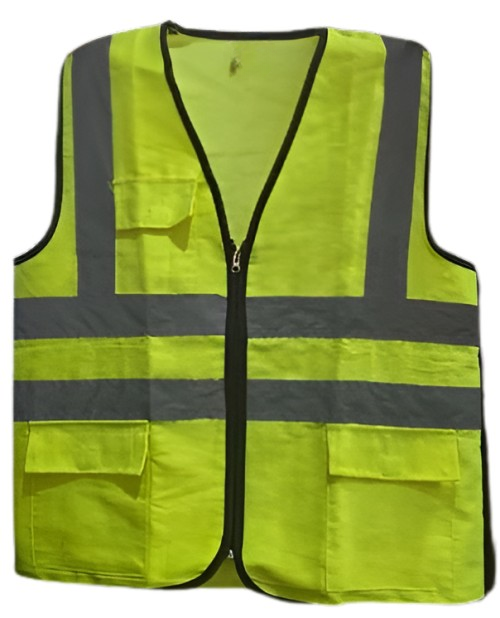 Polyester Safety Jackets M Reflective Green_0