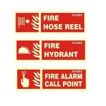 ATASEE Fire Equipment Signages 12 x 4 inch ABS Sheet_0