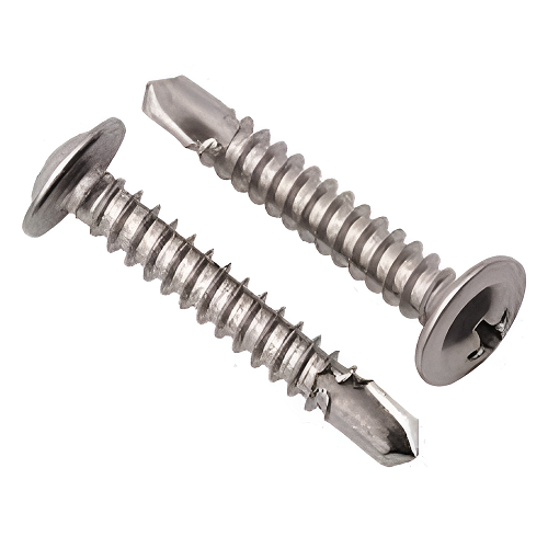 OMKAR Pan Head M4 40 mm Self Tapping Screws Stainless Steel Polished_0