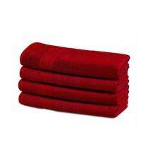 Shree handloom Cotton 75 x 150 cm Plain Red Towel_0